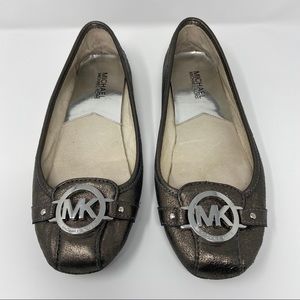 Michael Kors Ballet metallic flats